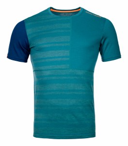 Pánské funkční triko Ortovox 185 Rock’n’wool Short Sleeve M pacific green Image 0