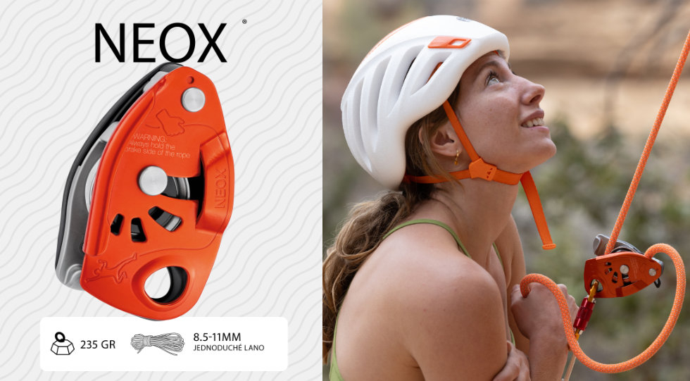 PETZL NEOX  - nová jistící brzda